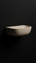 Gallery beige wall-mounted GFRC bathroom fixture