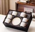 Premium Espresso Cup Set – 6 Cups & Saucer