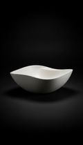 Chalk white sculptural vessel GFRC sink